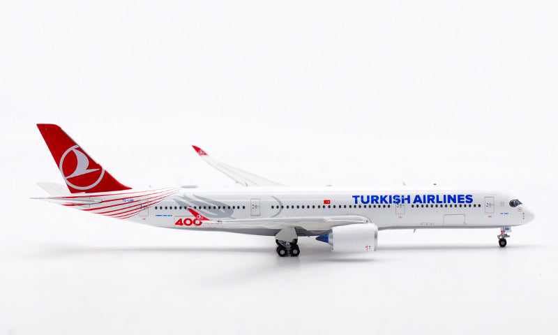 1:400 Aviation400 Turkish Airlines A350-900 TC-LGH Aircraft Model Free Tractor+Stand