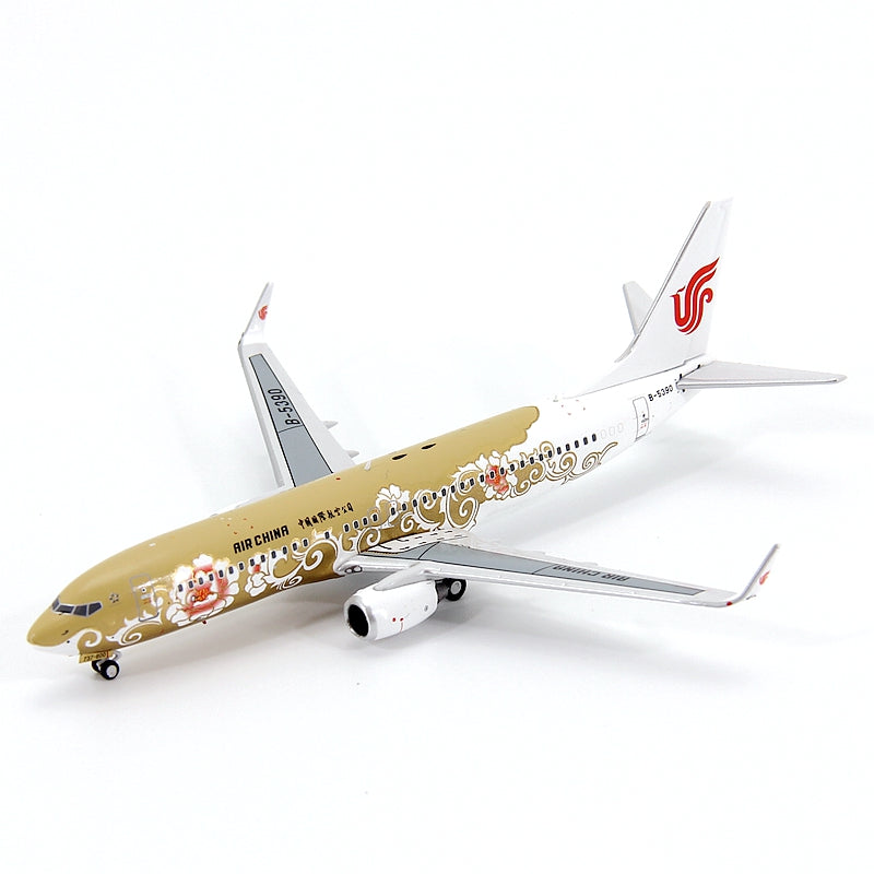 1:400 Geministar Air China B737-800 "Peony Livery" Aircraft Model+Free Tractor