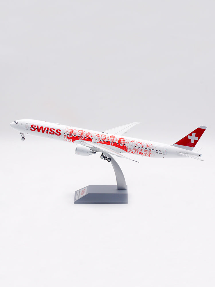 1:200 B-Models Swiss B777-300ER HB-JNA "Smile Swiss" Diecast Aircraft Model
