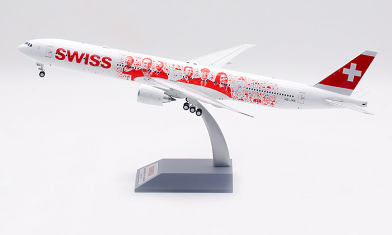 1:200 B-Models Swiss B777-300ER HB-JNA "Smile Swiss" Diecast Aircraft Model
