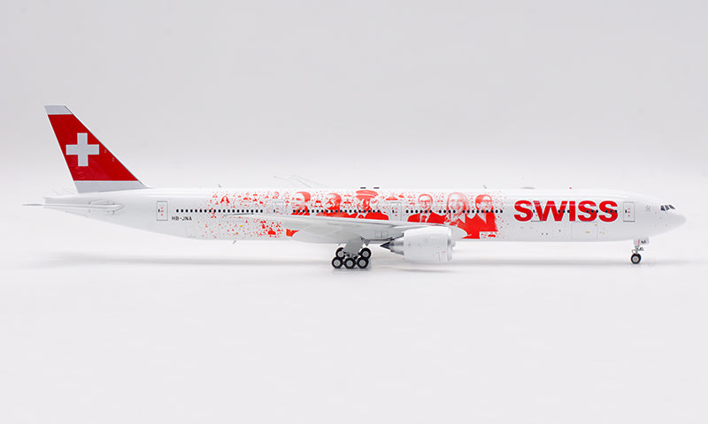 1:200 B-Models Swiss B777-300ER HB-JNA "Smile Swiss" Diecast Aircraft Model
