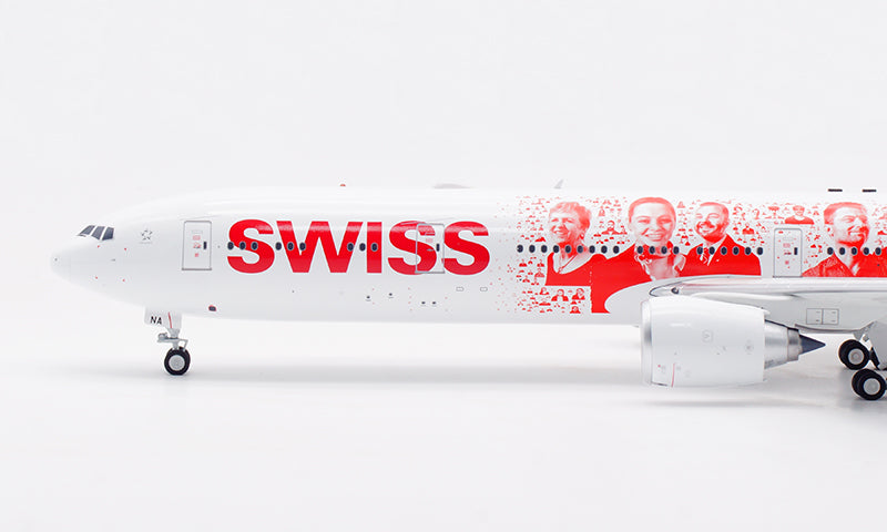 1:200 B-Models Swiss B777-300ER HB-JNA "Smile Swiss" Diecast Aircraft Model
