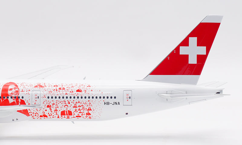 1:200 B-Models Swiss B777-300ER HB-JNA "Smile Swiss" Diecast Aircraft Model