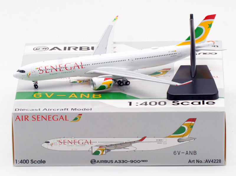 1:400 Aviation400 Senegal Airlines A330-900NEO 6V-ANB Aircraft Model Free Tractor+Stand