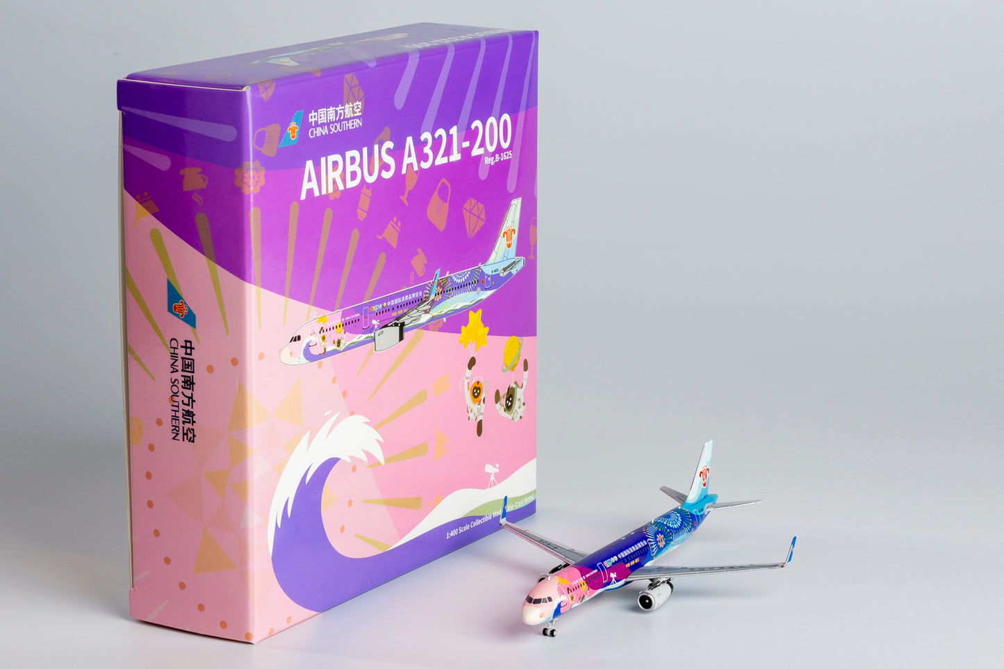 1:400 NG Models X China Southern Airbus A321 B-1625 Aircraft Model+Free Tractor