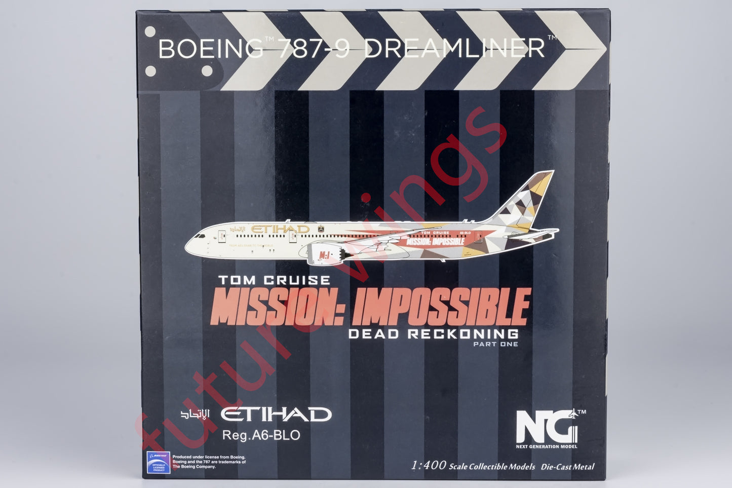 1:400 NG Models NG55117 Etihad Airways Boeing 787-9 A6-BLO Aircraft Model+Free Tractor