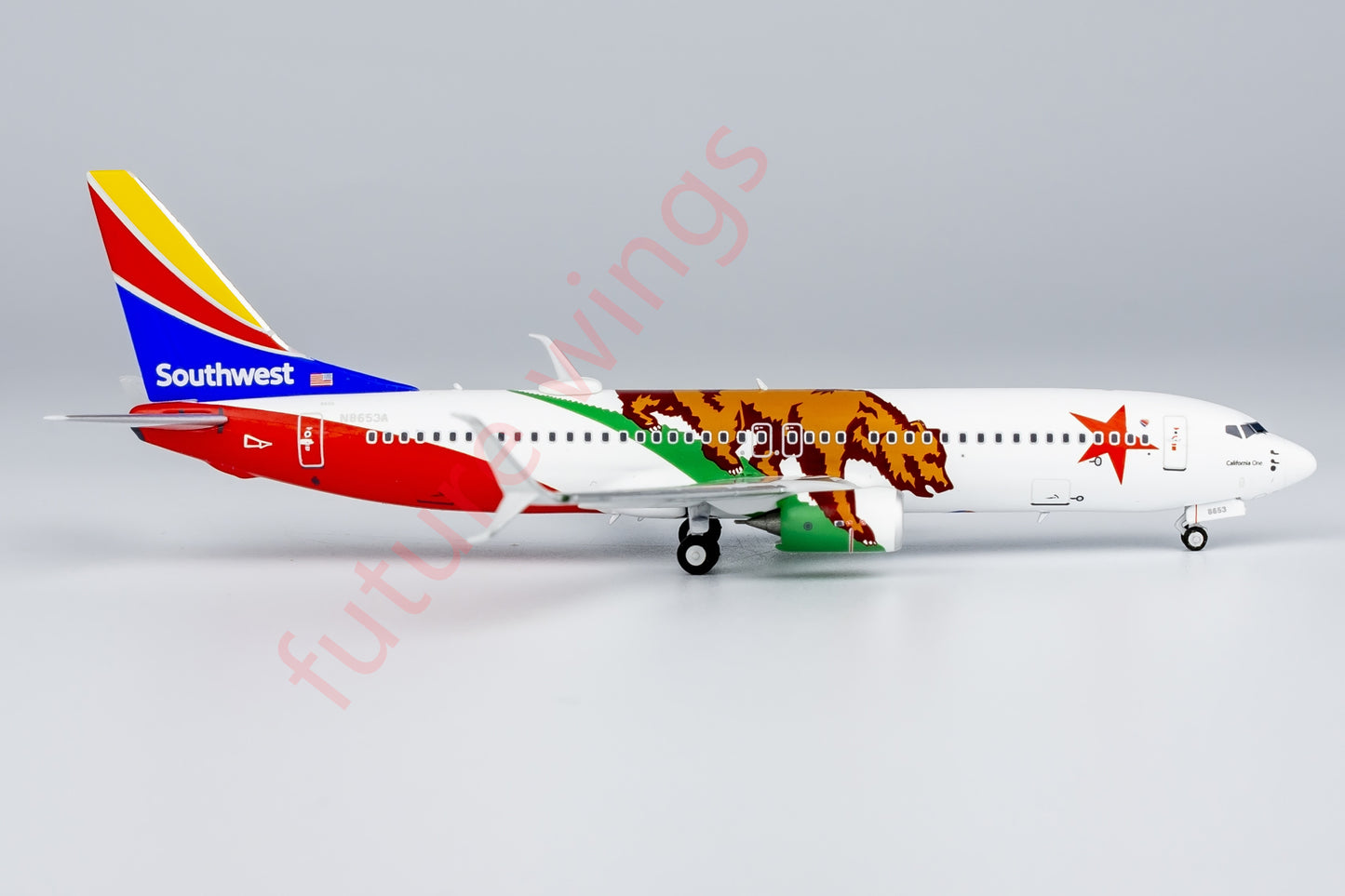 1:400 NG Models NG58211 Southwest B737-800 N8653A “California One” Aircraft Model+Free Tractor