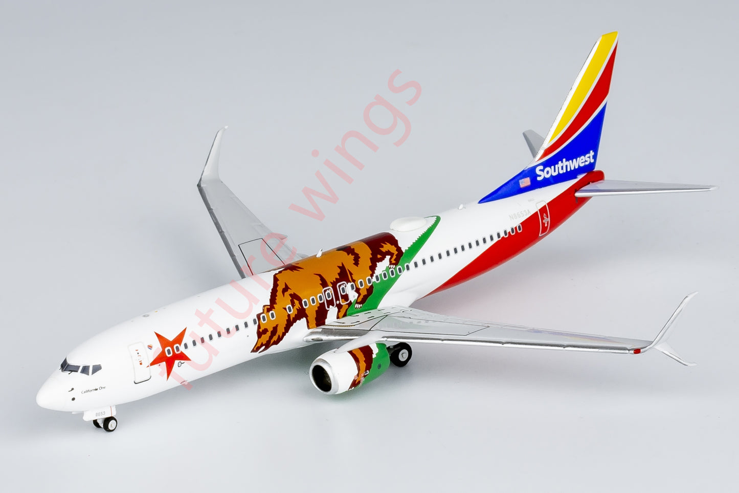 1:400 NG Models NG58211 Southwest B737-800 N8653A “California One” Aircraft Model+Free Tractor