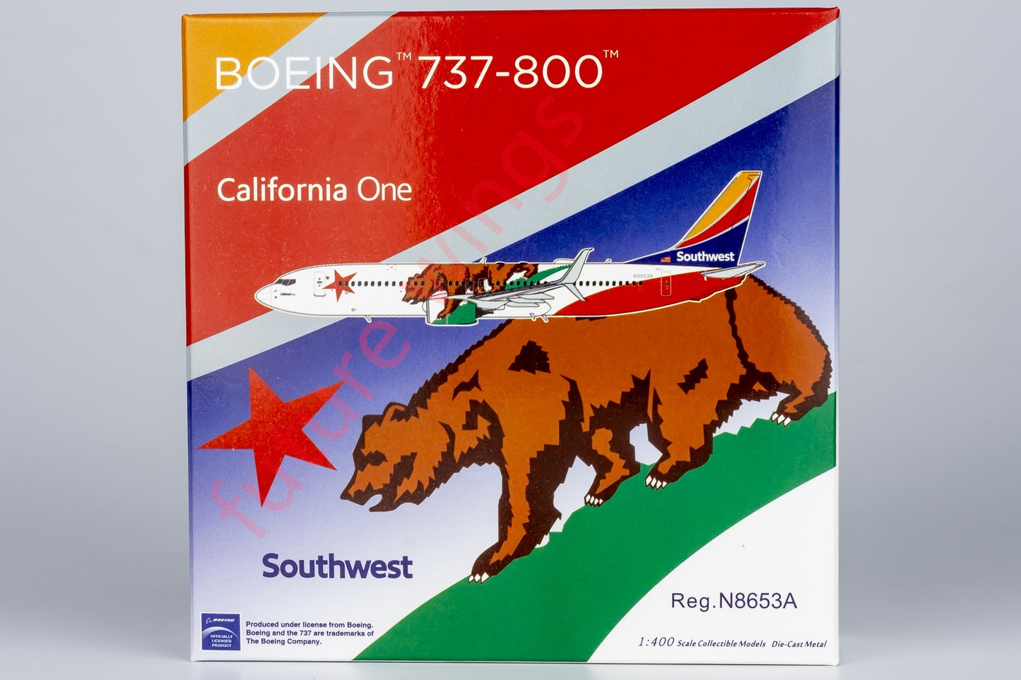 1:400 NG Models NG58211 Southwest B737-800 N8653A “California One” Aircraft Model+Free Tractor