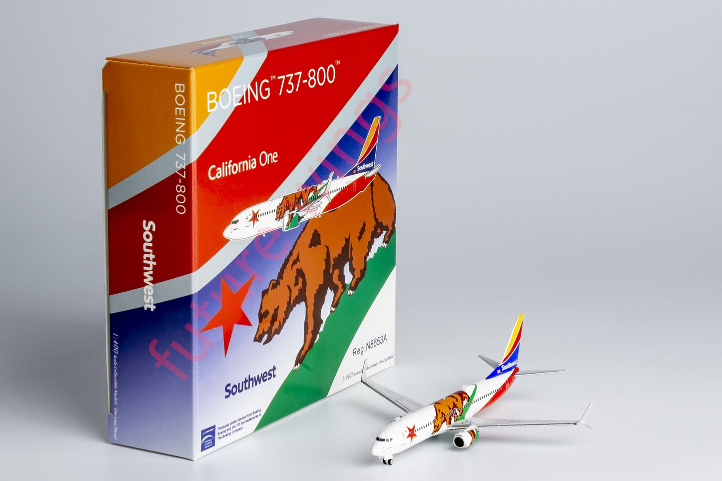 1:400 NG Models NG58211 Southwest B737-800 N8653A “California One” Aircraft Model+Free Tractor