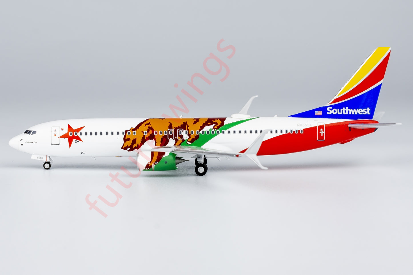 1:400 NG Models NG58211 Southwest B737-800 N8653A “California One” Aircraft Model+Free Tractor