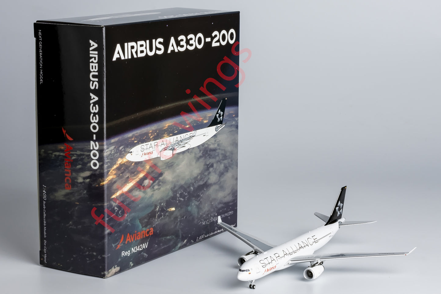 1:400 NG Models NG61089 Avianca Airbus A330-200 N342AV "STAR ALLIANCE"Aircraft Model+Free Tractor
