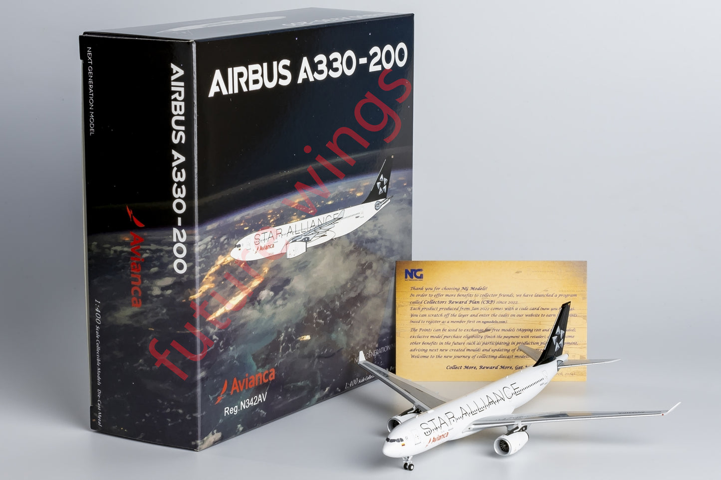 1:400 NG Models NG61089 Avianca Airbus A330-200 N342AV "STAR ALLIANCE"Aircraft Model+Free Tractor