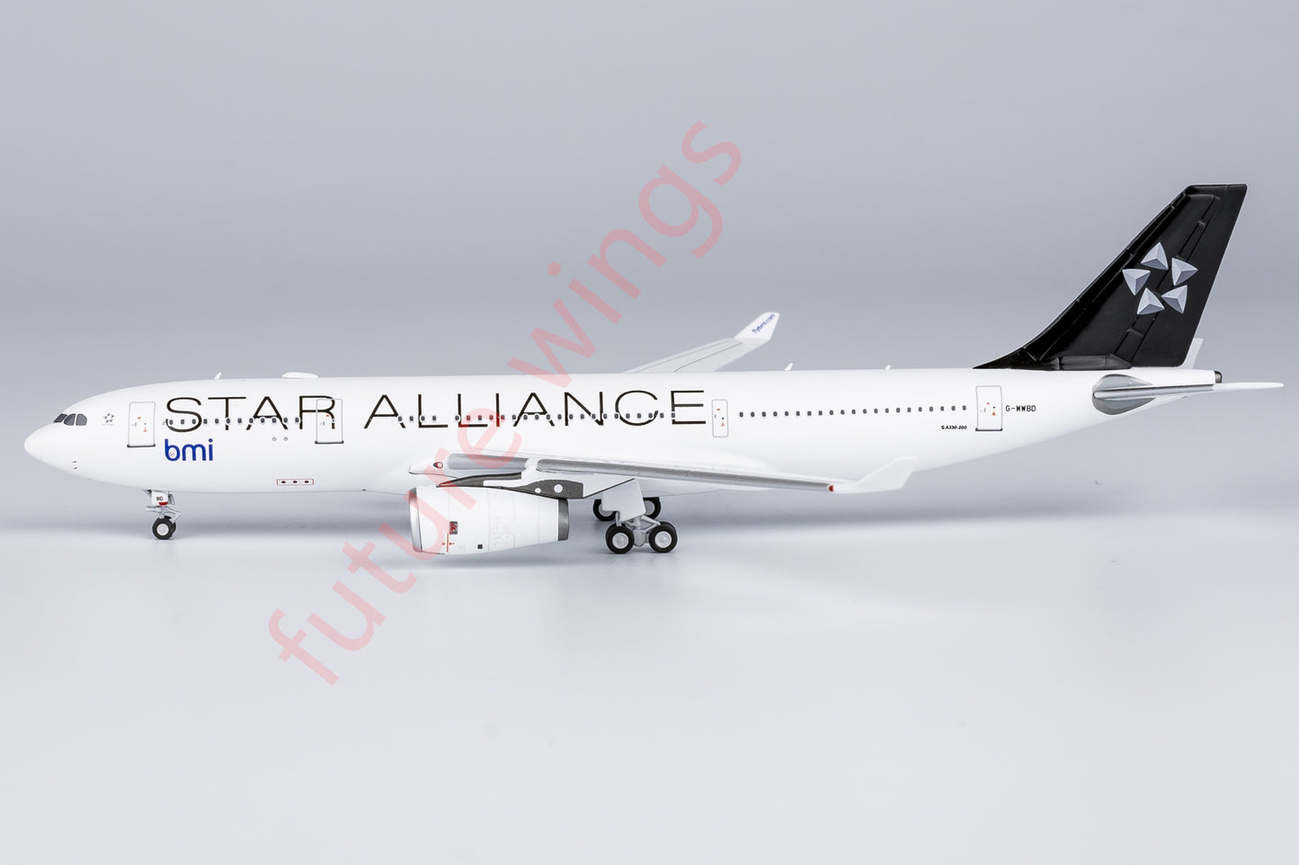 1:400 NG Models NG61088 bmi Airbus A330-200 G-WWBD"STAR ALLIANCE"Aircraft Model+Free Tractor