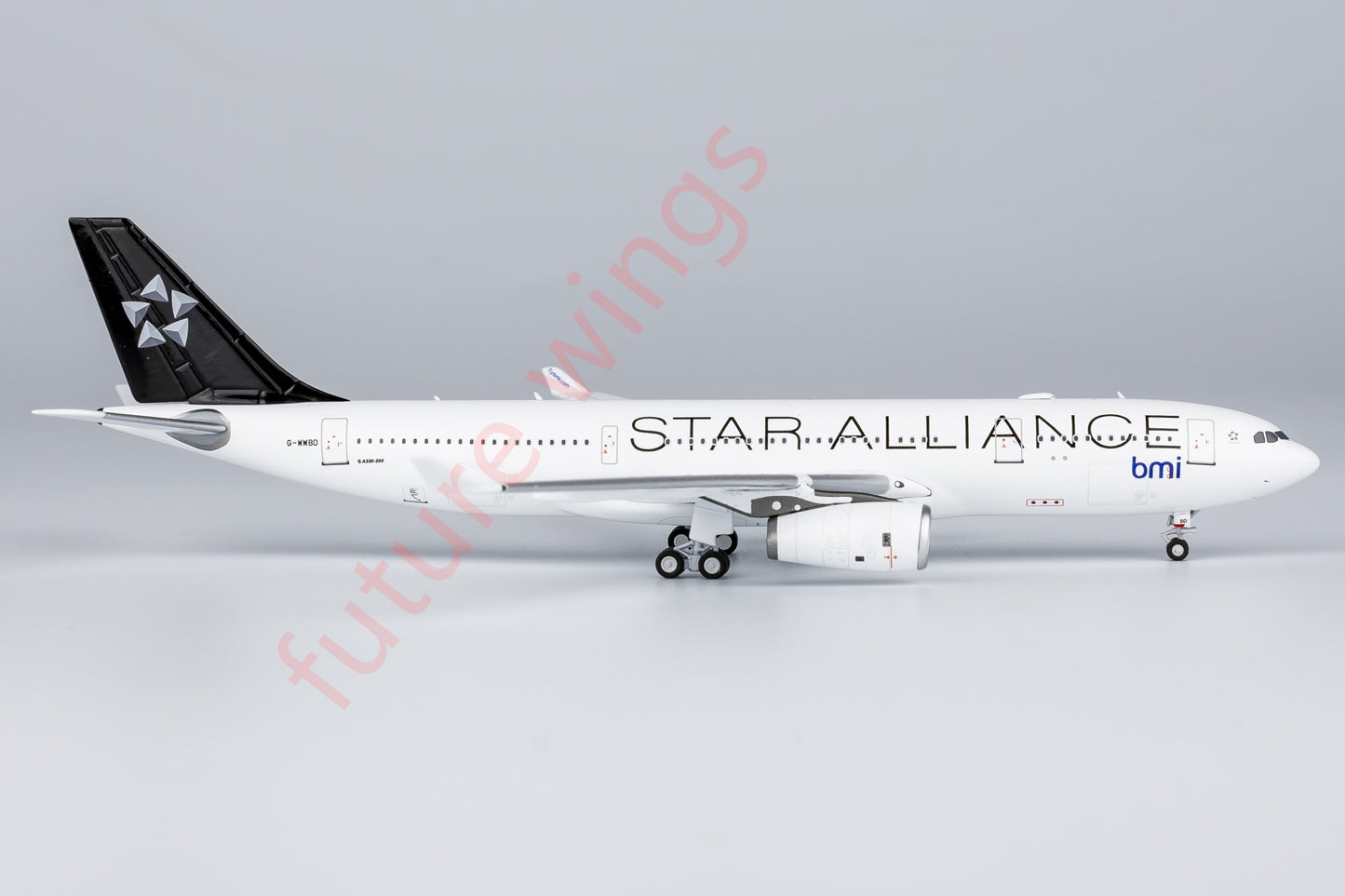 1:400 NG Models NG61088 bmi Airbus A330-200 G-WWBD"STAR ALLIANCE"Aircraft Model+Free Tractor