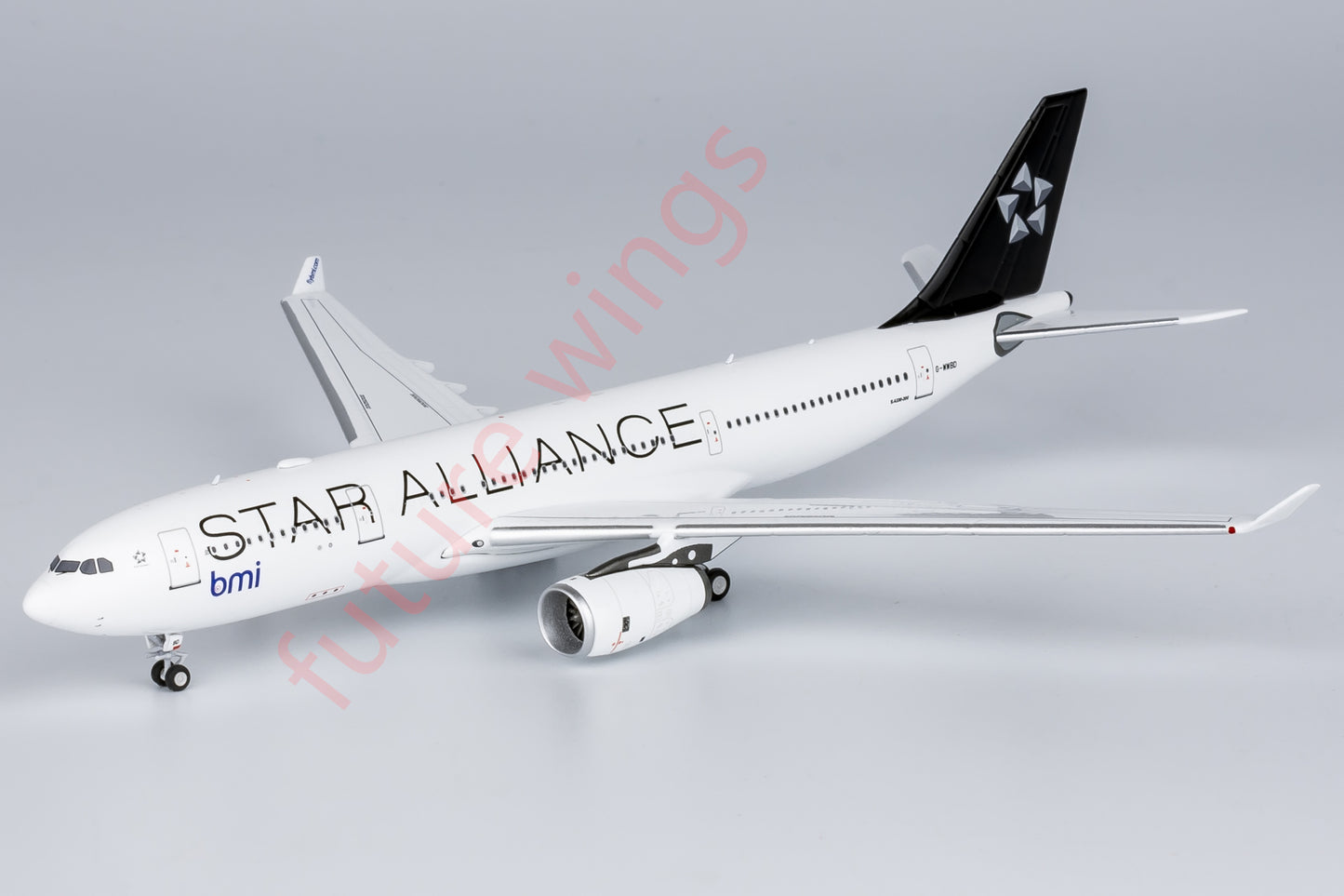 1:400 NG Models NG61088 bmi Airbus A330-200 G-WWBD"STAR ALLIANCE"Aircraft Model+Free Tractor