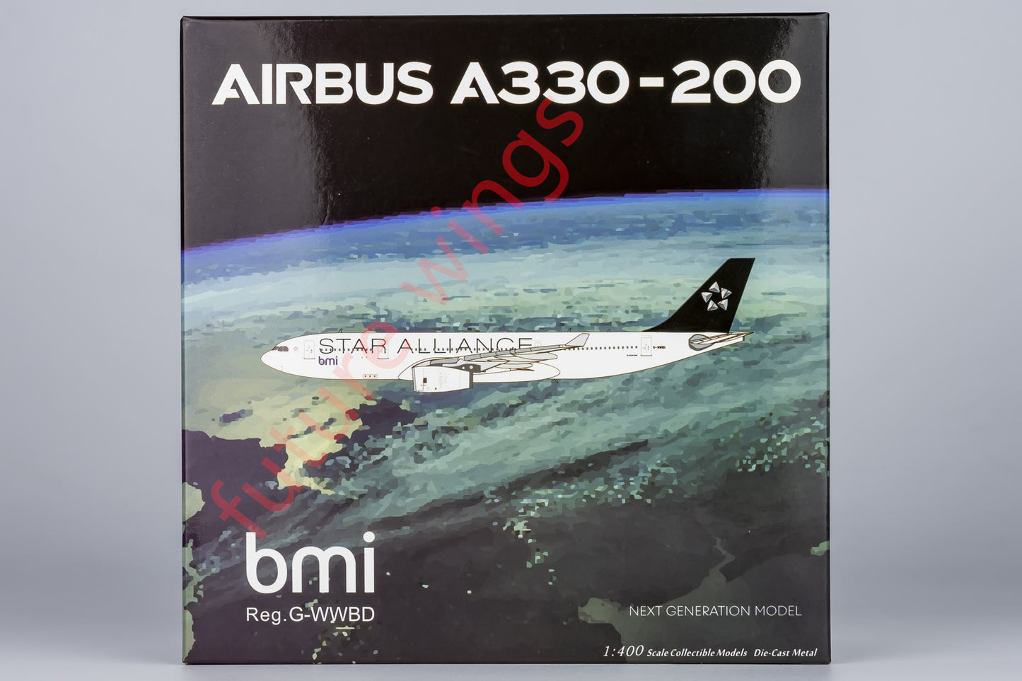 1:400 NG Models NG61088 bmi Airbus A330-200 G-WWBD"STAR ALLIANCE"Aircraft Model+Free Tractor