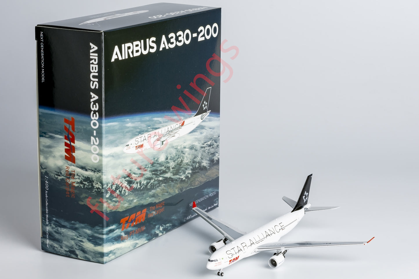 1:400 NG Models NG61087 TAM Airbus A330-200 PT-MVM "STAR ALLIANCE"Aircraft Model+Free Tractor