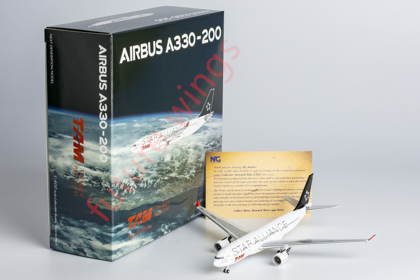 1:400 NG Models NG61087 TAM Airbus A330-200 PT-MVM "STAR ALLIANCE"Aircraft Model+Free Tractor