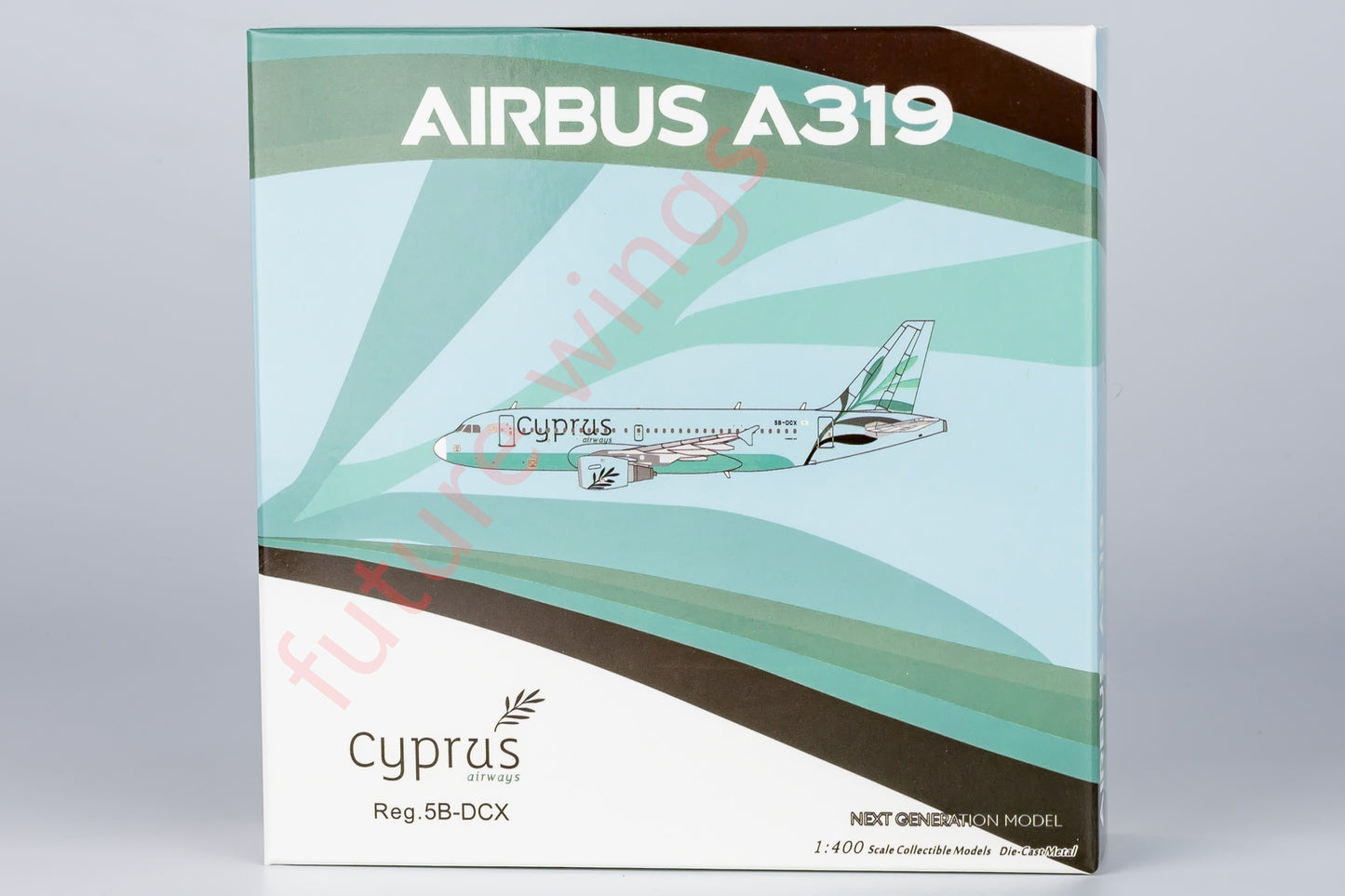 1:400 NG Models NG49030 Cyprus Airways Airbus A319 5B-DCX Aircraft Model+Free Tractor