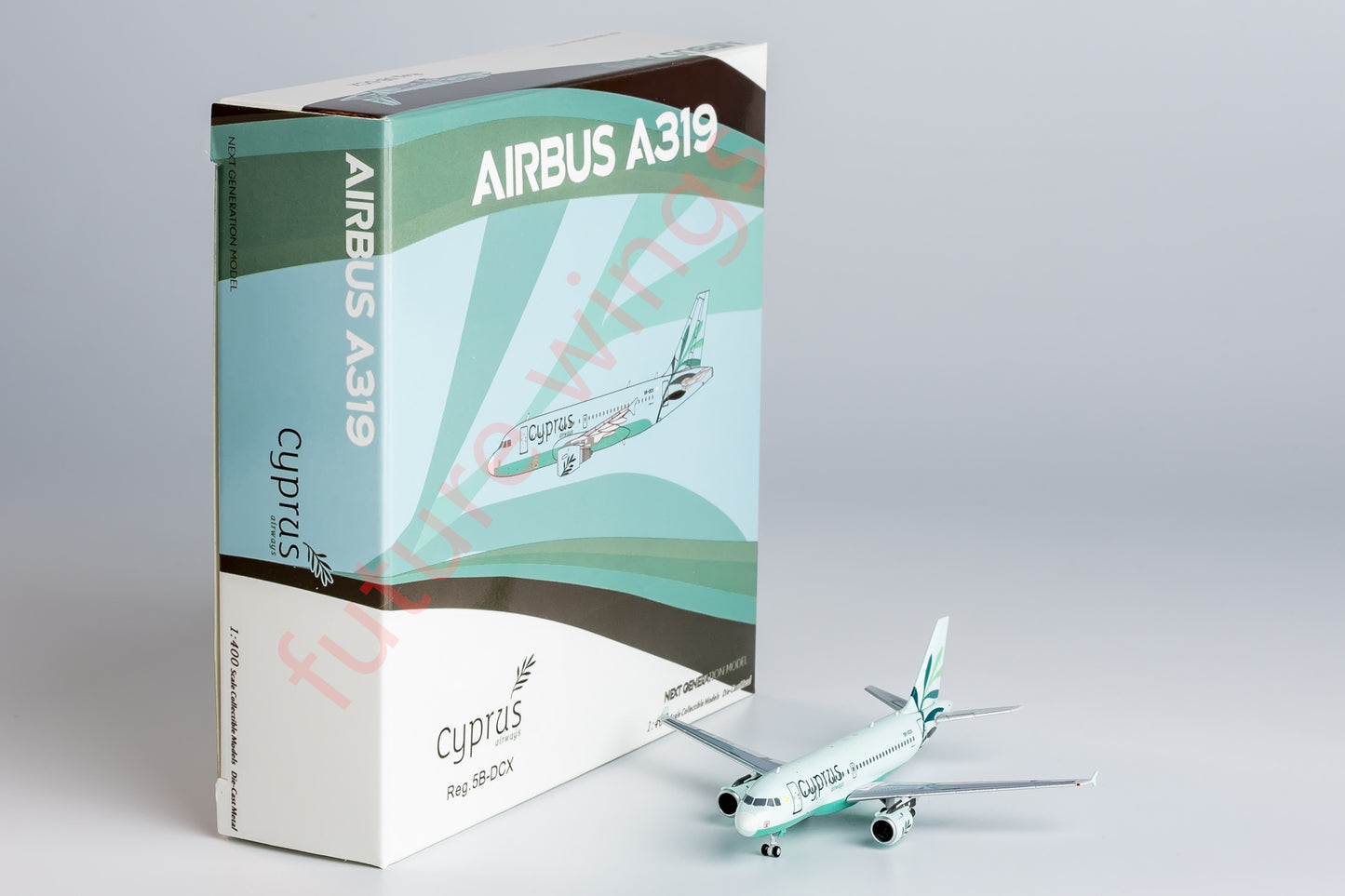 1:400 NG Models NG49030 Cyprus Airways Airbus A319 5B-DCX Aircraft Model+Free Tractor