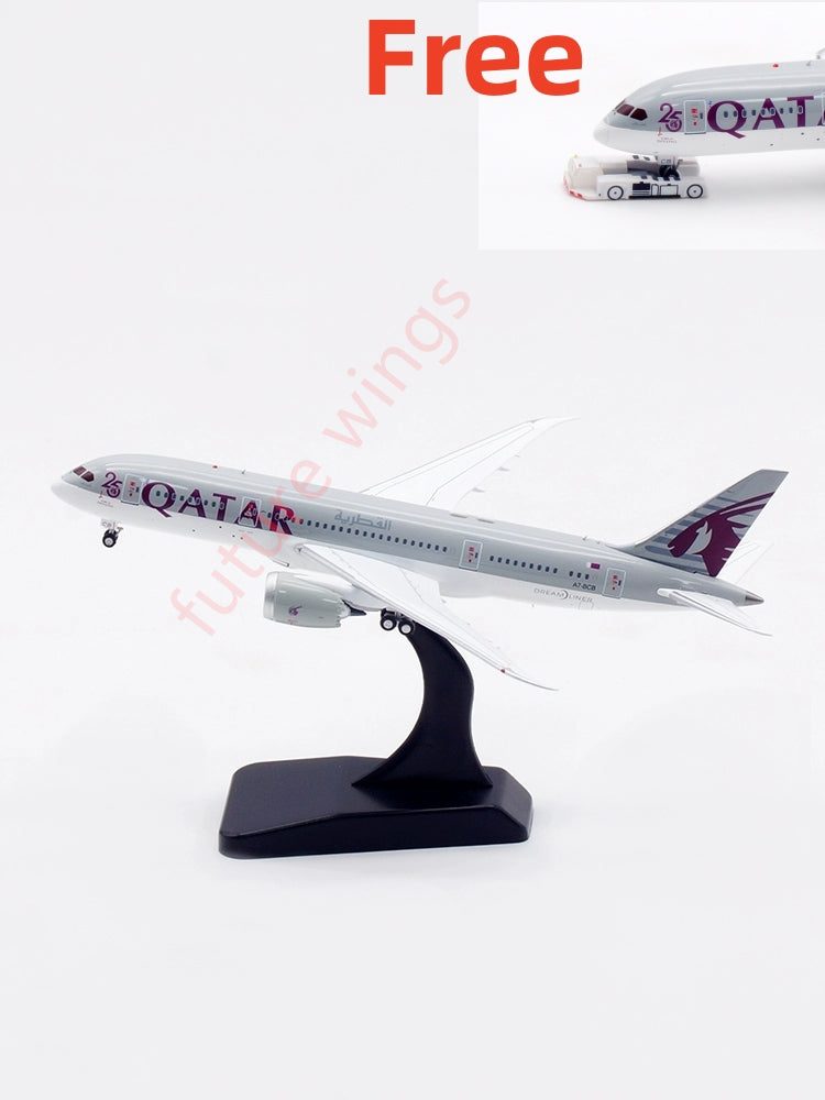 1:400 Aviation400 Qatar Airways B787-8 A7-BCB Aircraft Model Free Tractor+Stand