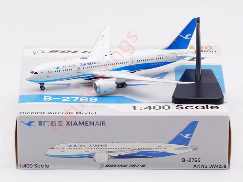 1:400 Aviation400 Xiamen Airlines B787-8 B-2769 Aircraft ModelFree Tractor+Stand