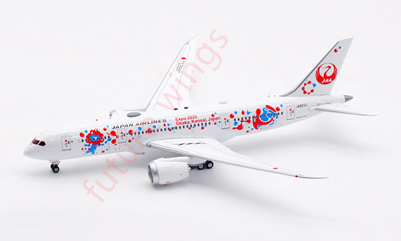 1:400 Aviation400 Japan Airlines B787-8 JA823J Aircraft Model Free Tractor+Stand