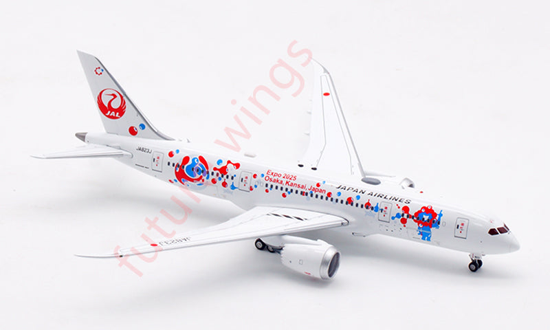 1:400 Aviation400 Japan Airlines B787-8 JA823J Aircraft Model Free Tractor+Stand