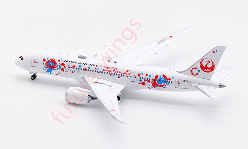 1:400 Aviation400 Japan Airlines B787-8 JA823J Aircraft Model Free Tractor+Stand