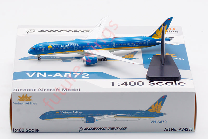 1:400 Aviation400 Vietnam Airlines B787-10 VN-A872 Aircraft Model Free Tractor+Stand