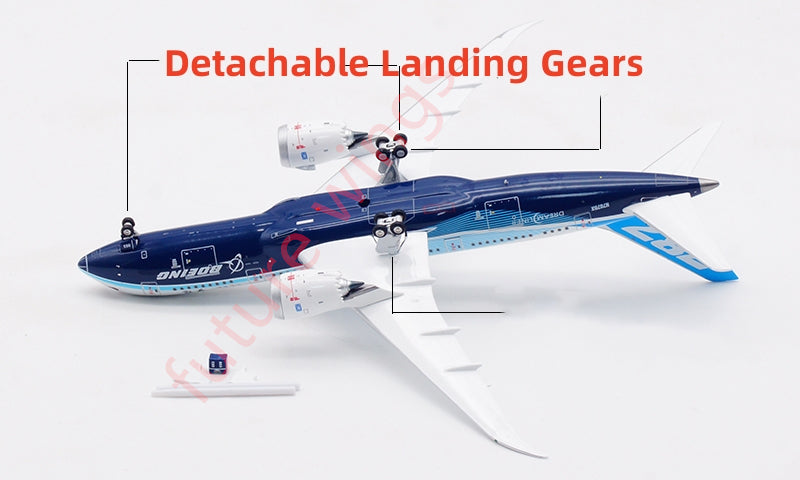 1:400 Aviation400 Boeing House Color B787-8 N787BX Aircraft Model Free Tractor+Stand