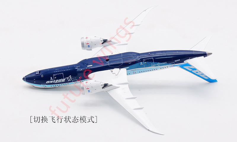 1:400 Aviation400 Boeing House Color B787-8 N787BX Aircraft Model Free Tractor+Stand