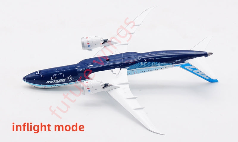 1:400 Aviation400 Boeing House Color B787-8 N787BX Aircraft Model Free Tractor+Stand