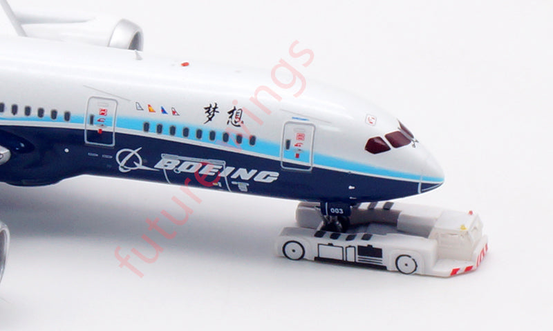 1:400 Aviation400 Boeing House Color B787-8 N787BX Aircraft Model Free Tractor+Stand