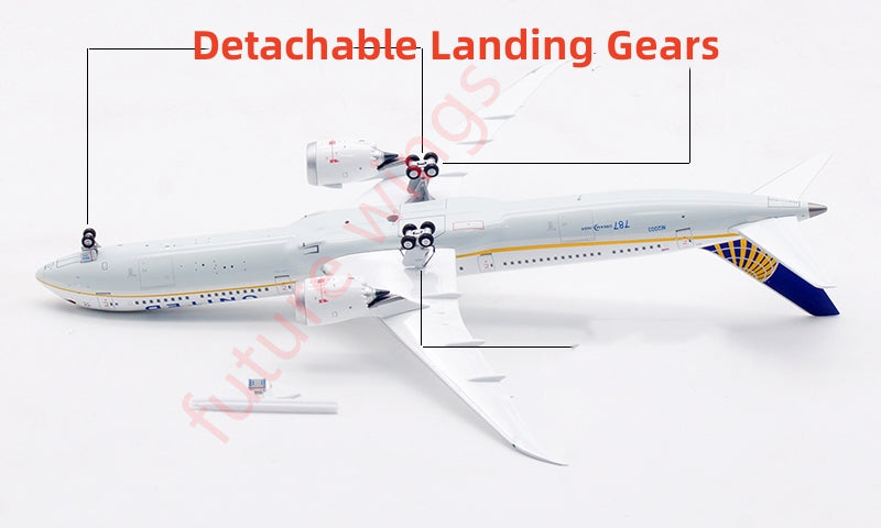 1:400 Aviation400 United Airlines B787-10 N12003 Aircraft Model Free Tractor+Stand