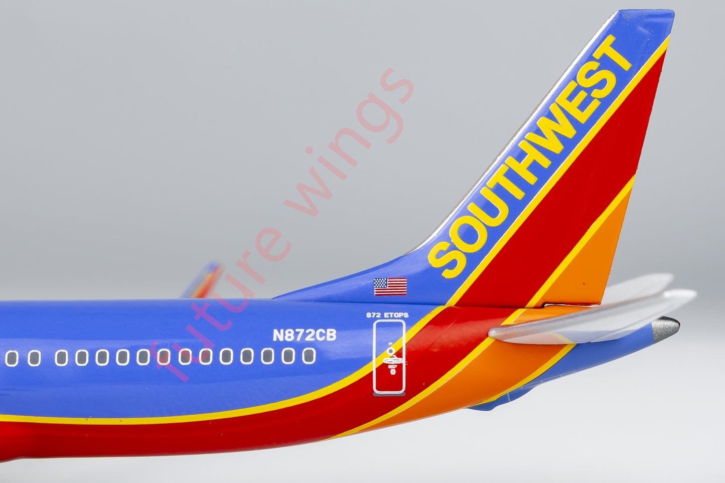 1:400 NG Lite SWA003 SouthWest Airlines B737 MAX8 N872CB Aircraft Model+Free Tractor
