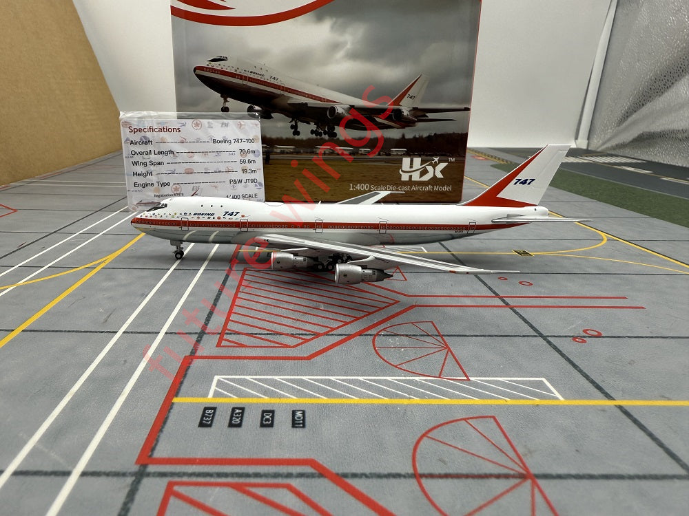 1:400 YY Wings Boeing 747-100 N7470 "First Flight"Aircraft Model With Stand+Free Tractor