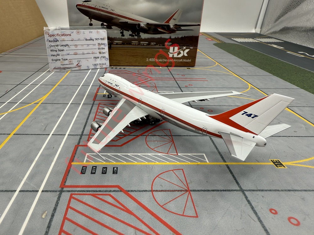 1:400 YY Wings Boeing 747-100 N7470 "First Flight"Aircraft Model With Stand+Free Tractor