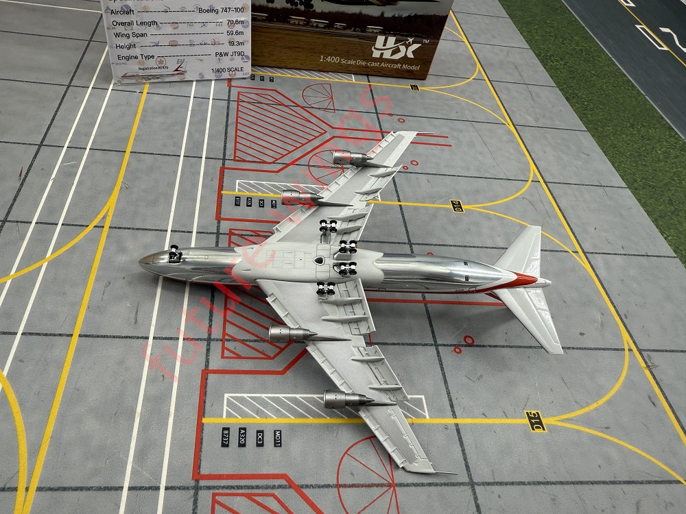1:400 YY Wings Boeing 747-100 N7470 "First Flight"Aircraft Model With Stand+Free Tractor