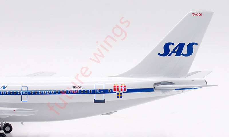 1:200 InFlight200 SAS Airbus A300 SE-DFL Diecast Aircraft Model With Stand
