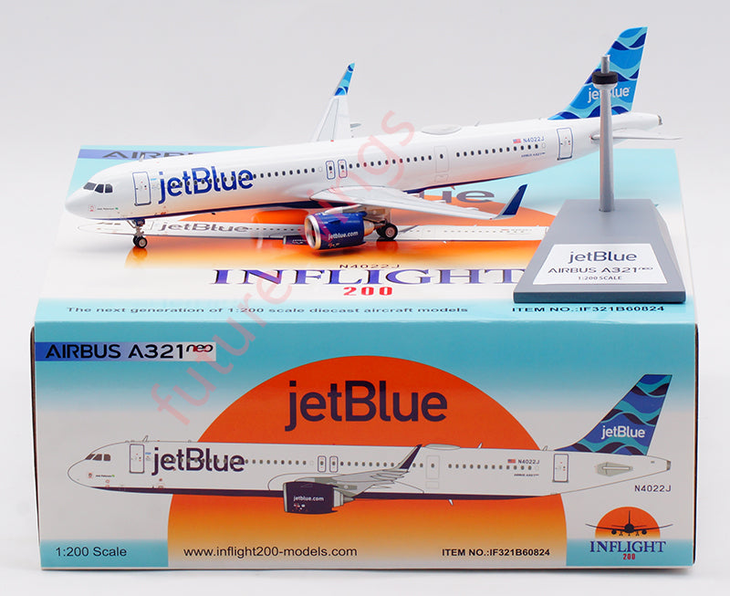 1:200 InFlight200 JetBlue Airbus A321NEO N4022J Aircraft Model With Stand