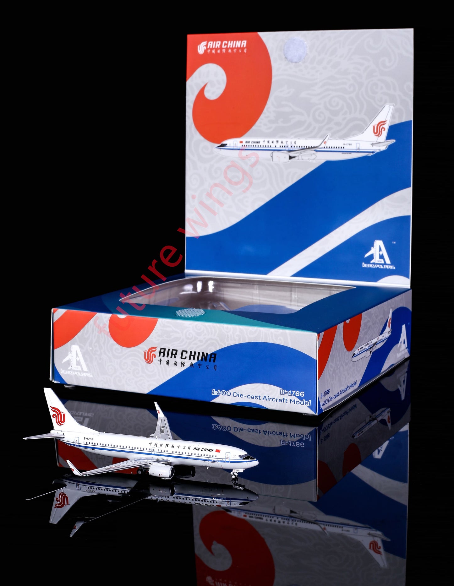 1:400 AeroPolaris HA7380005 Air China Boeing 737-800 B-1766 Aircraft Model+Free Tractor