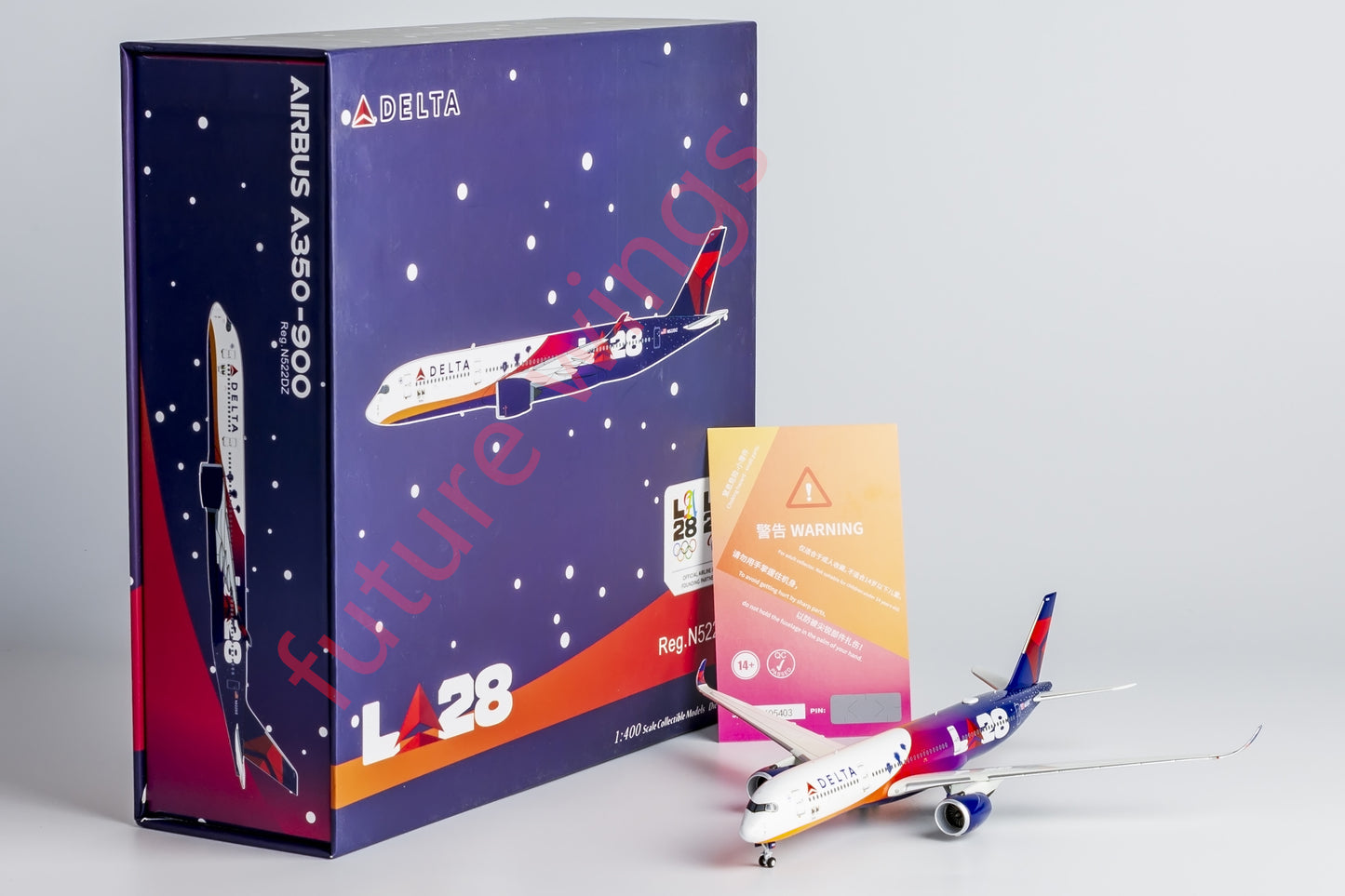 1:400 NG Models NG39071 Delta Airlines A350-900 N522DZ "LA2028" "luxury package"Aircraft Model+Free Tractor