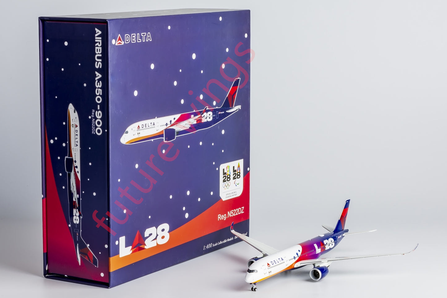 1:400 NG Models NG39071 Delta Airlines A350-900 N522DZ "LA2028" "luxury package"Aircraft Model+Free Tractor