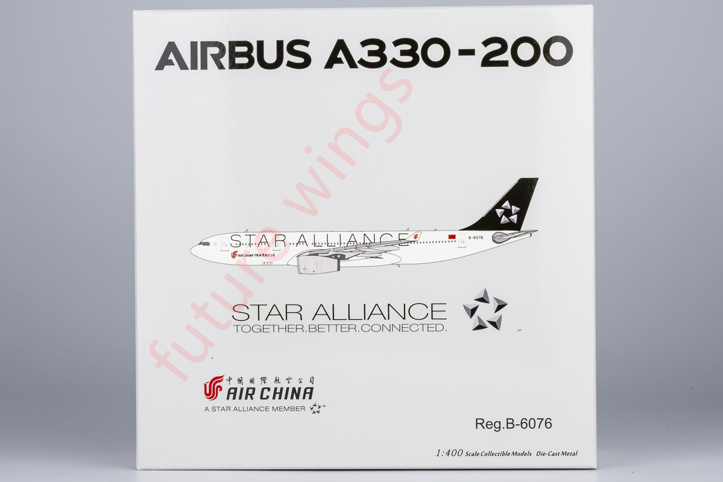 1:400 NG Models NG61083 Air China A330-200 B-6076 "STAR ALLIANCE"Aircraft Model+Free Tractor