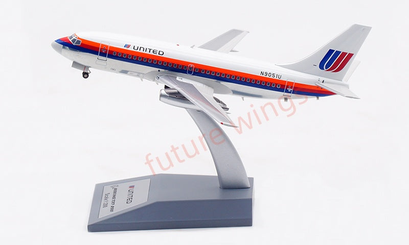 1:200 InFlight200 United Airlines B737-200 N9051U Aircraft Model With Stand