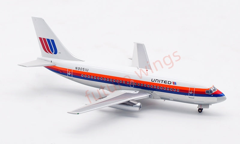 1:200 InFlight200 United Airlines B737-200 N9051U Aircraft Model With Stand
