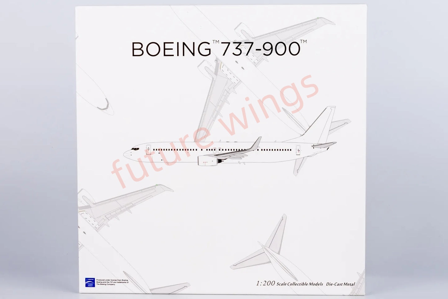 1:200 NG Models NG09000 B737-900 Blank Aircraft Model With Stand