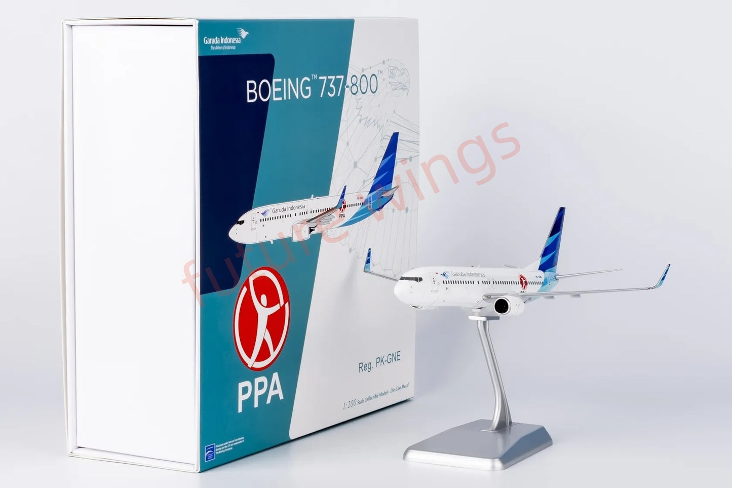 1:200 NG Models NG08023 Garuda Indonesia B737-800 PK-GNE Aircraft Model With Stand